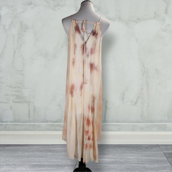 Young Fabulous and Broke Elie Trapeze Dress Size XS Viscose Chiffon Halter Midi - Picture 4 of 16